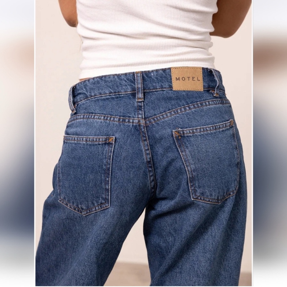 Motel Rocks Denim Wide Leg Baggy Jeans